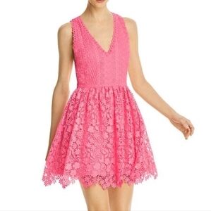 Alice + Olivia Pink Lace Iris Dress Size 6 NEW